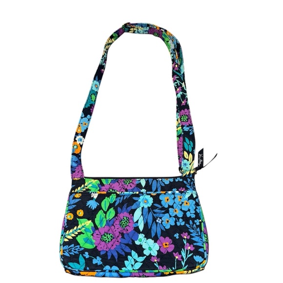 Vera Bradley Quilted Floral Crossbody Purse Shoulder Bag Zip Top 10x6 NWOT - Picture 2 of 8